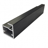 Профіль рамковий Е-10 L=5,5 м, чорний фактура, Elite