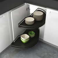 Кутовий механізм Salso 400 з Silent System, ширина фасаду 450 мм, правий, антрацит (22177) Hettich