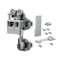 Комплект фурнітури WingLine L v2.0 для правих дверей, 12 кг, з пружиною, без нижнього елемента, сірий (9339389)