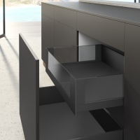 Внутрішня шухляда AvanTech YOU Inlay, висота 187 мм, NL 500 мм Actro YOU, скло H=130 мм секція 450 мм, антрацит (18585)