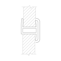 З'єднання цоколю ПВХ Scilm, Н=120 мм, чорний матовий