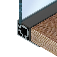 Кутовий профіль Cadro для скла / ДСП, 3000 мм, чорний матовий (9352713) Hettich