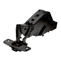 Петля с доводчиком Sensys 8657i, полунакладная откр. 165°, черная (9091768)