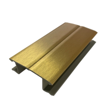 Кут регульований для цоколя ПВХ Scilm, H=100 мм, золото браш