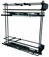 Карго FBM 2-рівневий, корпус 150 мм, праве, антрацит, напрямні Hettich, Made in Italy