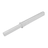 Толкатель K-Push белый длинный L=37мм врезной с демпфером (57008040AB)