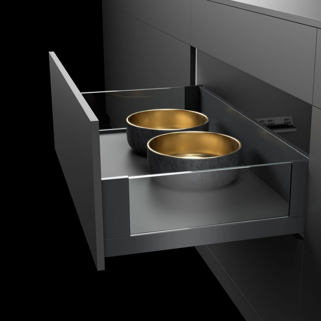 Система шухляд Hettich AvanTech YOU Inlay під скло