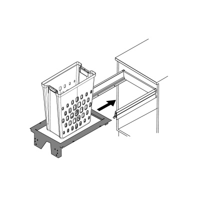 Корзины для белья секция 450, InnoTech Pull (9233565)