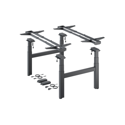 Комплект стола Steelforce Pro 670 SLS Bench, з електрорегулюванням висоти, чорний (9311398) Hettich
