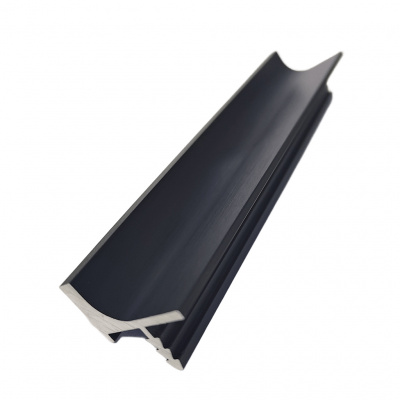 Врізний профіль-ручка PR-6, 18 мм, L=5 м, чорний фактура, Elite