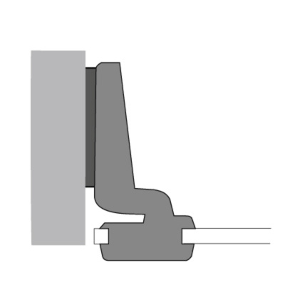 Intermat 9904 для стеклянных дверей, внутренняя (72968)