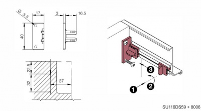 Gola Профіль L  д/фасаду без ручки L=4100 мм, мідь, Scilm