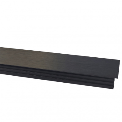 Врізний профіль-ручка PR-6, 18 мм, L=5 м, чорний фактура, Elite