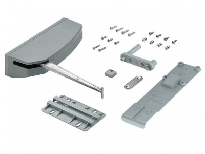 Механізм Push to move для лівих дверей WingLine L, середній до 12 кг, стулка до 450 мм, сірий (9238051)