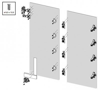 Петля средняя основная, часть 1, для WingLine L, черный (9276765)