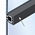 Декоративная заглушка для стыковочного профиля Cadro для стекла, 3000 мм, черный матовый (9303922) Hettich