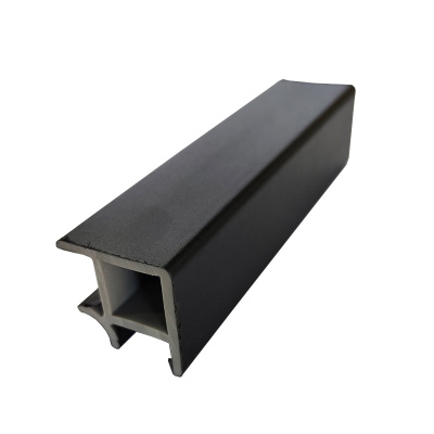 Угол универсальный для цоколя ПВХ Scilm, 90°, H=120 мм, черный матовый