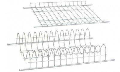 Набор решеток для посуды 600 мм сталь с антикоррозионным покрытием, серый