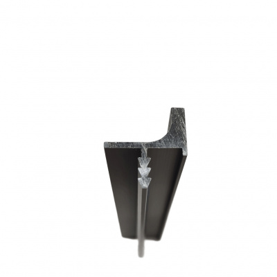 Врізний профіль-ручка PR-6, 18 мм, L=5 м, шампань фактура, Elite