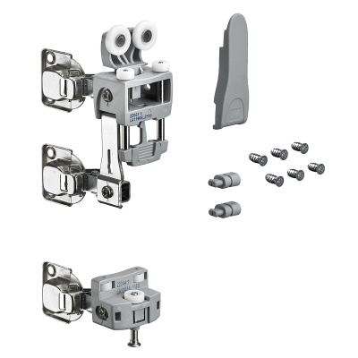 Комплект фурнітури WingLine L для лівих дверей, 25 кг, без функції самозачинення, з нижнім елементом, сірий (9278571)