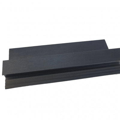 Врізний профіль-ручка PR-8, 18 мм, L=5 м, чорний фактура, Elite