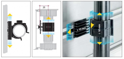 Пластина з кліпсою складна для алюм. і пласт. цоколю, Sсilm