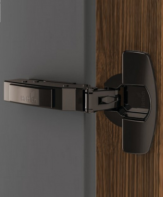 Завіса Sensys 8676 чорний обсидіан, без пружини Рush to open, відкр. 110° (товщина двері 10–19 мм), напівнакладна (9091765)