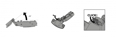 Ограничитель угла открывания Sensys 8646/8676 для тонких фасадов, ограничение до 85° (9076440)