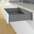 Боковина ArciTech L=500 мм H=126 мм антрацит, ліва (9121307) Hettich