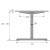 Комплект стола Steelforce Pro 300, с электрорегулировкой высоты, белый (9309792) Hettich