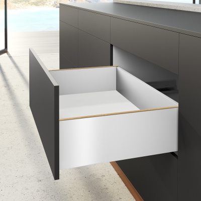 Комплект шухляди AvanTech YOU, висота 187 мм, NL 550 мм, Actro YOU 70 кг Silent System, білий (15109) Hettich