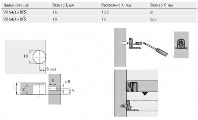 Полицетримач VB 54/19 Toolex (73619)