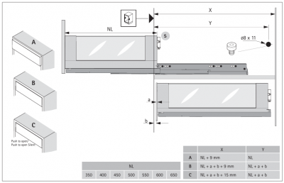 Комплект LED-підсвічування AvanTech YOU Inlay (9305747) Hettich
