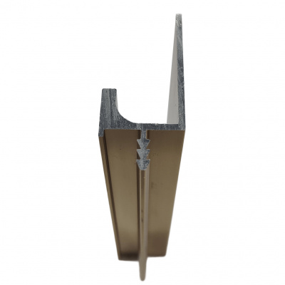 Врізний профіль-ручка PR-8, 18 мм, L=5 м, латунь фактура, Elite