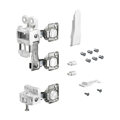Комплект фурнітури WingLine L для правих дверей, 25 кг, з функцією самозачинення, з нижнім елементом, білий (9278488)