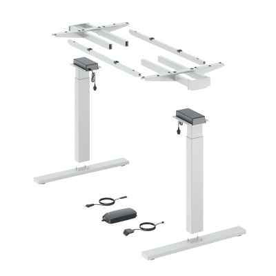 Комплект стола Steelforce Pro 570 SLS, з електрорегулюванням висоти, білий (9309759) Hettich
