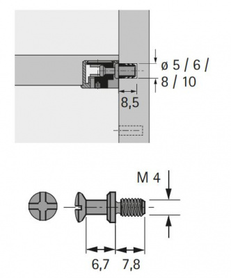 Дюбель, що вкручується, під стяжку VB 35/135 DU 426 М4 (1035240)