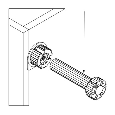 Ніжка кухонна H=150 к-т, Sсilm