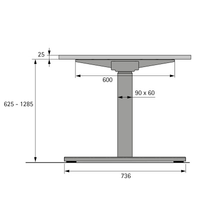 Комплект стола Steelforce Pro 670 SLS, з електрорегулюванням висоти, білий (9309762) Hettich