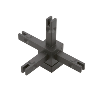 З'єднувальний елемент Cadro, 4-х сторонній, з регулюванням по висоті, 3D, чорний матовий (9298835) Hettich