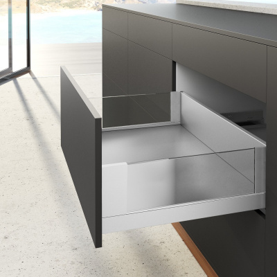 Комплект шухляди AvanTech YOU, Inlay під скло, висота 187 мм, NL 450 мм, Actro YOU Silent System, білий (15097) Hettich