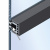 Стикувальний профіль Cadro для скла 4 мм, 3000 мм, чорний матовий (9303914) Hettich