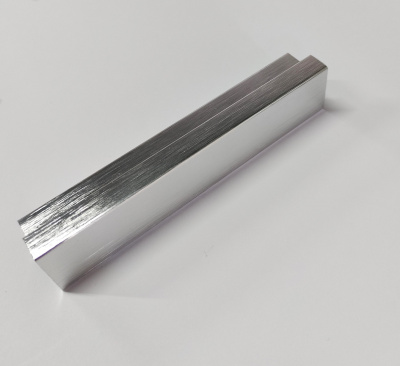 Профиль рамочный Е-10 L=5,5 м, алюминий фактура, Elite