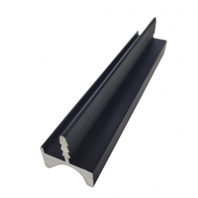 Врізний профіль-ручка UKW 4 18мм L=5м чорний фактура, Elite