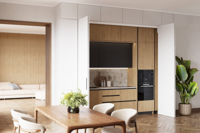 Kitchen WingLine L 230 Pull to move Silent белый, до 25 кг, H ≤ 3000 мм, 4 створки (17816) Hettich