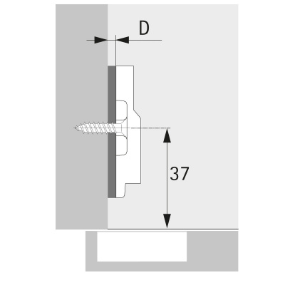 Veosys подкладка дист. 3мм (9289695)