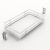 Полка Olona 400, ширина 300 мм, хром/белый (9381004) Hettich
