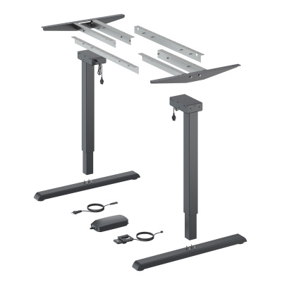 Комплект стола Steelforce Pro 300, с электрорегулировкой высоты, черный (9309791) Hettich