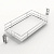 Полка Olona 400, ширина 300 мм, хром/белый (9381004) Hettich