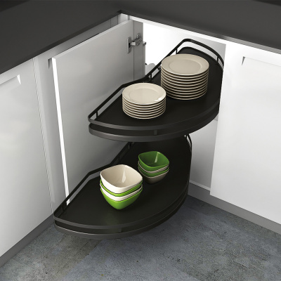 Комплект полиць Salso 400, ширина 500 мм, правий, антрацит (9381090) Hettich